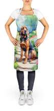 Load image into Gallery viewer, Bloodhound Spring Path Apron – Artist-Designed Kitchen, BBQ &amp; Craft Apron