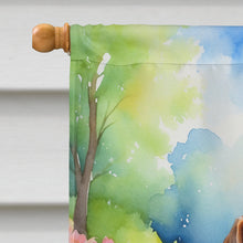 Load image into Gallery viewer, Bloodhound Spring Path House Flag