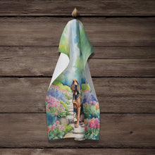 Load image into Gallery viewer, Bloodhound Spring Path Kitchen Towel