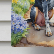 Load image into Gallery viewer, Bluetick Coonhound Spring Path House Flag