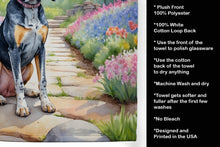Load image into Gallery viewer, Bluetick Coonhound Spring Path Kitchen Towel