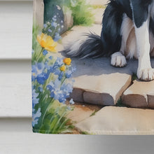 Load image into Gallery viewer, Border Collie Spring Path House Flag