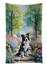 Load image into Gallery viewer, Border Collie Spring Path Kitchen Towel