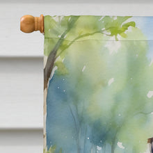 Load image into Gallery viewer, Border Terrier Spring Path House Flag