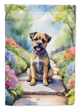 Load image into Gallery viewer, Border Terrier Spring Path House Flag