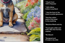 Load image into Gallery viewer, Border Terrier Spring Path Kitchen Towel