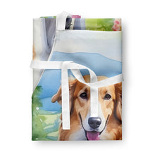 Load image into Gallery viewer, Borzoi Spring Path Apron – Artist-Designed Kitchen, BBQ &amp; Craft Apron