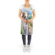 Load image into Gallery viewer, Borzoi Spring Path Apron – Artist-Designed Kitchen, BBQ &amp; Craft Apron