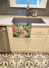 Load image into Gallery viewer, Borzoi Spring Path Kitchen Towel