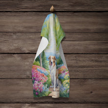 Load image into Gallery viewer, Borzoi Spring Path Kitchen Towel