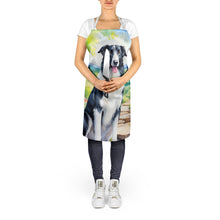 Load image into Gallery viewer, Borzoi Spring Path Apron – Artist-Designed Kitchen, BBQ &amp; Craft Apron