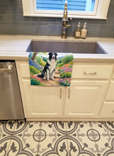 Load image into Gallery viewer, Borzoi Spring Path Kitchen Towel