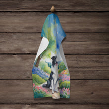 Load image into Gallery viewer, Borzoi Spring Path Kitchen Towel