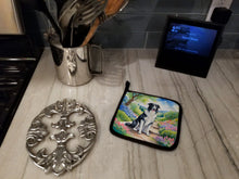 Load image into Gallery viewer, Borzoi Spring Path Pot Holders - Set of 2 Decorative Kitchen Helpers | Made in the USA