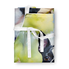 Load image into Gallery viewer, Boston Terrier Spring Path Apron – Artist-Designed Kitchen, BBQ &amp; Craft Apron