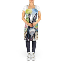 Load image into Gallery viewer, Boston Terrier Spring Path Apron – Artist-Designed Kitchen, BBQ &amp; Craft Apron