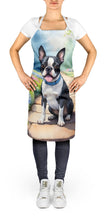 Load image into Gallery viewer, Boston Terrier Spring Path Apron – Artist-Designed Kitchen, BBQ &amp; Craft Apron