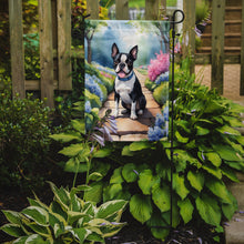 Load image into Gallery viewer, Boston Terrier Spring Path Garden Flag  – Dog-Themed Floral Outdoor Decor