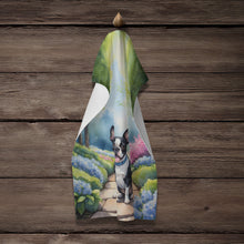 Load image into Gallery viewer, Boston Terrier Spring Path Kitchen Towel