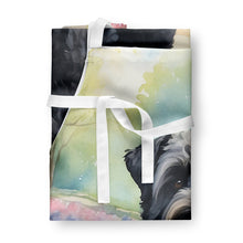 Load image into Gallery viewer, Bouvier des Flandres Spring Path Apron – Artist-Designed Kitchen, BBQ &amp; Craft Apron