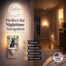 Load image into Gallery viewer, Bouvier des Flandres Spring Path Ceramic Night Light Compact, UL-Certified, Ideal for Bedroom, Bathroom, Nursery, Hallway, Kitchen, 6x4x3, Multicolor