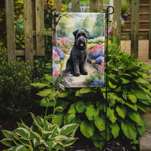 Load image into Gallery viewer, Bouvier des Flandres Spring Path Garden Flag  – Dog-Themed Floral Outdoor Decor