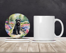 Load image into Gallery viewer, Bouvier des Flandres Spring Path Large Sandstone Coasters Pack of 4