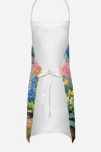 Load image into Gallery viewer, White Boxer Spring Path Apron – Artist-Designed Kitchen, BBQ &amp; Craft Apron