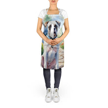 Load image into Gallery viewer, White Boxer Spring Path Apron – Artist-Designed Kitchen, BBQ &amp; Craft Apron