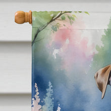Load image into Gallery viewer, White Boxer Spring Path House Flag