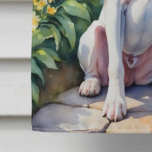 Load image into Gallery viewer, White Boxer Spring Path House Flag