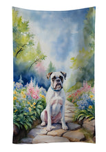 Load image into Gallery viewer, White Boxer Spring Path Kitchen Towel