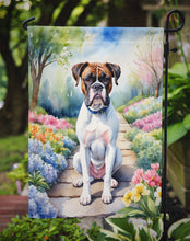 Load image into Gallery viewer, Boxer Spring Path Garden Flag  – Dog-Themed Floral Outdoor Decor
