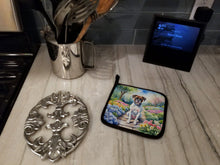 Load image into Gallery viewer, Boxer Spring Path Pot Holders - Set of 2 Decorative Kitchen Helpers | Made in the USA