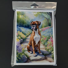 Load image into Gallery viewer, Boxer Spring Path Greeting Cards - Blank Note Cards – 8-Pack of Artist-Designed Cards with Envelopes
