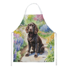 Load image into Gallery viewer, Boykin Spaniel Spring Path Apron – Artist-Designed Kitchen, BBQ &amp; Craft Apron