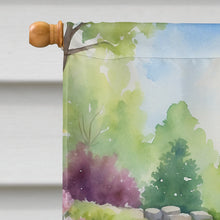 Load image into Gallery viewer, Boykin Spaniel Spring Path House Flag