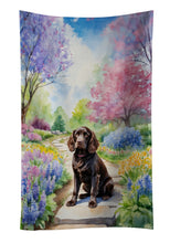 Load image into Gallery viewer, Boykin Spaniel Spring Path Kitchen Towel