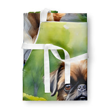Load image into Gallery viewer, Brussels Griffon Spring Path Apron – Artist-Designed Kitchen, BBQ &amp; Craft Apron