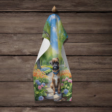 Load image into Gallery viewer, Brussels Griffon Spring Path Kitchen Towel