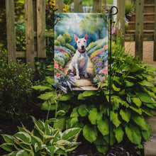 Load image into Gallery viewer, Bull Terrier Spring Path Garden Flag  – Dog-Themed Floral Outdoor Decor