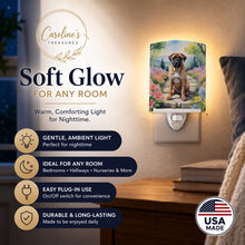 Load image into Gallery viewer, Bullmastiff Spring Path Ceramic Night Light Compact, UL-Certified, Ideal for Bedroom, Bathroom, Nursery, Hallway, Kitchen, 6x4x3, Multicolor