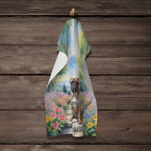 Load image into Gallery viewer, Bullmastiff Spring Path Kitchen Towel