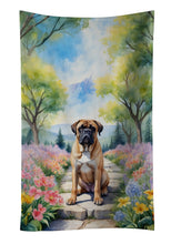 Load image into Gallery viewer, Bullmastiff Spring Path Kitchen Towel