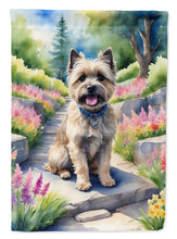 Load image into Gallery viewer, Cairn Terrier Spring Path Garden Flag  – Dog-Themed Floral Outdoor Decor