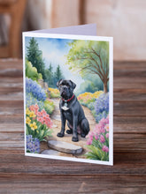 Load image into Gallery viewer, Cane Corso Spring Path Greeting Cards - Blank Note Cards – 8-Pack of Artist-Designed Cards with Envelopes