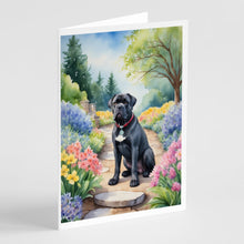 Load image into Gallery viewer, Cane Corso Spring Path Greeting Cards - Blank Note Cards – 8-Pack of Artist-Designed Cards with Envelopes