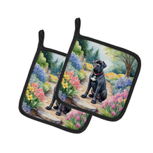 Load image into Gallery viewer, Cane Corso Spring Path Pot Holders - Set of 2 Decorative Kitchen Helpers | Made in the USA