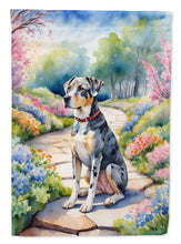 Load image into Gallery viewer, Catahoula Spring Path Garden Flag  – Dog-Themed Floral Outdoor Decor