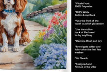Load image into Gallery viewer, Cavalier Spaniel Spring Path Kitchen Towel